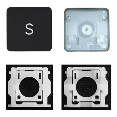 Imagem de MACSEEJI Tampa de chave individual de substituição com dobradiça para (M1 M2 M3 M4) MacBook Pro A2141 A2251 A2289 A2338 A2442 A2485 A2779 MacBook Air A2179 A2337 A2681 2021-2024 (tecla S)