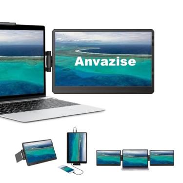 Imagem de Anvazise Extensor de tela de laptop, monitor de computador portátil de 11,6 polegadas, monitor de computador portátil giratório Para Laptop Pc Phone, Plug And Play, Conectado Com Type-C/Hdmi