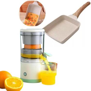 Imagem de Kit Frigideira Japonesa Tamagoyaki + Espremedor Elétrico Portátil - RM