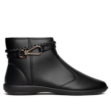 Imagem de Bota Feminina Moleca Cano Curto Napa Preto-Feminino