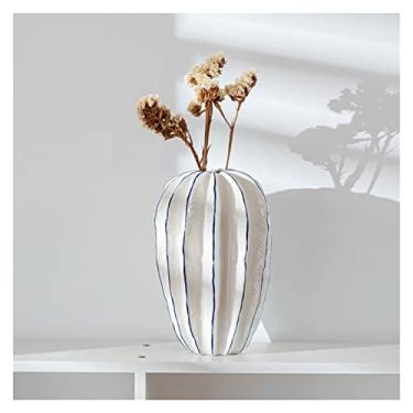 Imagem de Vaso Simulação vaso de frutas boca pequena criativo estilo moderno arranjo cerâmica flores secas vida doméstica decoração jardinagem Vaso de flores(Grande)