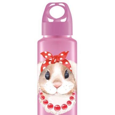 Imagem de Squeeze Garrafa Para Água Suco 350ml Coelho Rosa Esporte R41 - Pra vc 