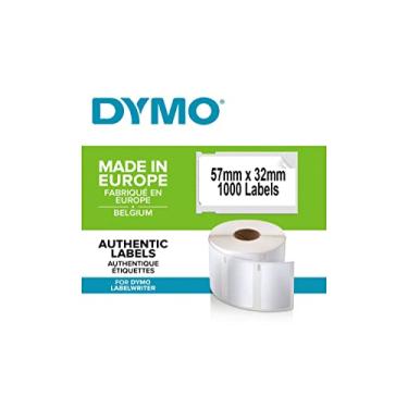 Imagem de Dymo Etiquetas multiuso de 57 mm x 32 mm LW, rolo de 1000 etiquetas fáceis de descascar, autoadesivo, para etiquetadoras LabelWriter, autêntico