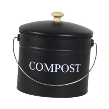 Imagem de WeiLaiKeQi Composto de cozinha compositor de de compostagem para recipiente de sucata de alimentos Farmhouse House, Preto