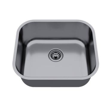 Imagem de Cuba de Inox para Cozinha N3 40x34x17cm Polida com Válvula Ghel Plus Cinza