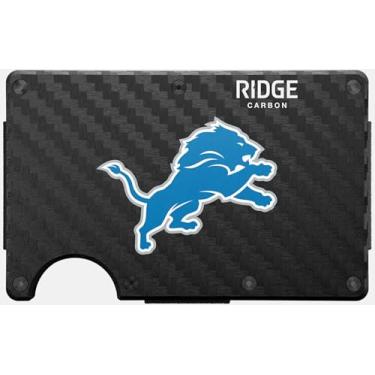 Imagem de The Ridge NFL Edition, carteira masculina minimalista de metal de alumínio – bloqueio RFID, elástico, bolso frontal fino para cartão de crédito com alça para dinheiro e um clipe de dinheiro adicional