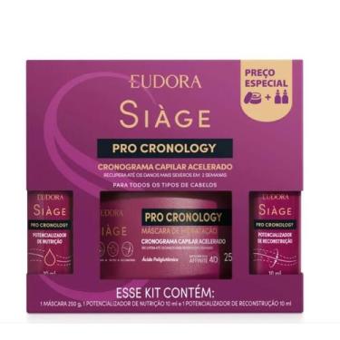 Imagem de Siage Pro Cronology kit Máscara Capilar Acelerado 3 Itens - EUDORA