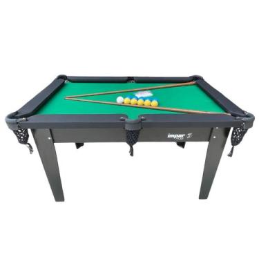 Imagem de Mesa Sinuca Bilhar Infanto Juvenil completa bolas + 2 tacos - Nacional