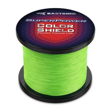 Imagem de Linha de pesca KastKing Superpower ColorShield Neon Green 8LB