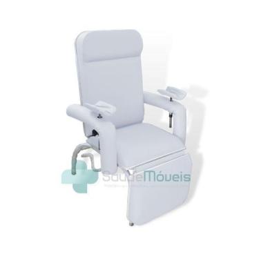 Imagem de Poltrona Hospitalar Coleta Reclínavel - LUXO - SaúdeMóveis, BR - Branc