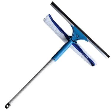 Imagem de Rodo Limpa Vidros Combinado 45 Cm Régua Flanela Com Cabo Alumínio - Tw