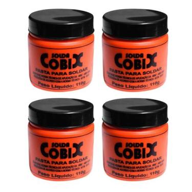 Imagem de 4 Pastas para Solda marca Cobix Pote 110g