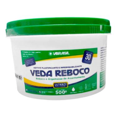 Imagem de Veda Reboco 500g Aditivo Plastificante E Impermeabilizante