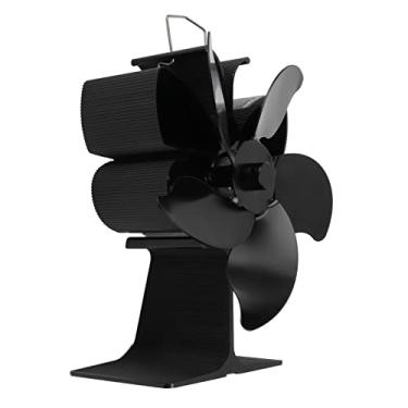 Imagem de Fã de Lareira Com 5 Lâminas, Economia de Energia Ecológica, Não Requer Baterias, Começa Automaticamente Em 122 ℉, ótimo para Madeira, Gás, Fogão, Inicialização Mais Rápida e Mais