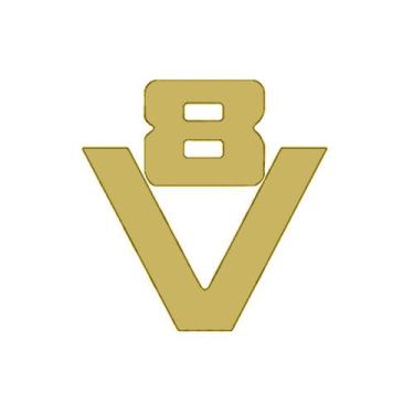 Imagem de Aplique Decorado V8 Para Scania Dourado 301x291mm - Venka