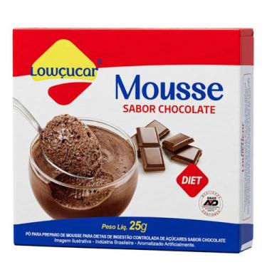 Imagem de Mousse Lowçucar Zero Açúcares Sabor Chocolate 25G