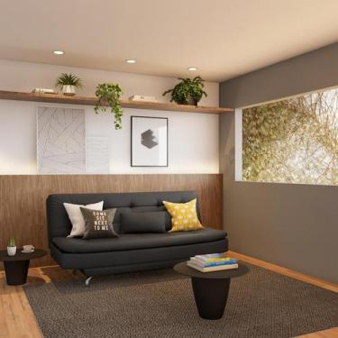 Imagem de Sofá-Cama 3 Lugares Casal Premium Champion Preto - Mobly