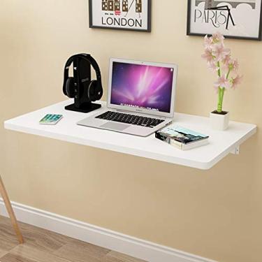 Imagem de Mesa dobrável de parede com folhas suspensas, mesa dobrável para parede, mesa de folhas suspensas, mesa flutuante para laptop, mesa suspensa para estudo, quarto