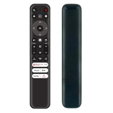 Imagem de Controle remoto de voz de substituição RC813 compatível com TCL Google Smart TV 55Q750G 85Q750G 98QM850G 55S450G 40S370G 43S370G 55Q670G 55QM751G 55S470G 65Q670G 65Q5500G G-CA 55Q. 550G-CA 43Q550G-CA