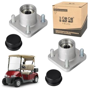 Imagem de 10L0L Conjunto do cubo da roda dianteira do carrinho de golfe para EZGO RXV 2008-up Gas & Electric, OEM # 609603, 2 peças