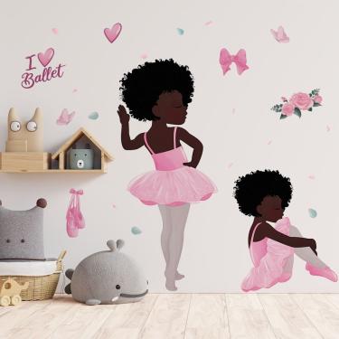 Imagem de Adesivo De Parede Bailarina Love Ballet Titulo Modelo 2
