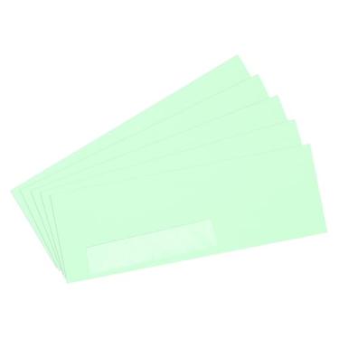 Imagem de YOKIVE Envelopes de janela de negócios nº 10 de 50 peças, envelopes autoselados para correspondência com janela esquerda, ótimo para convites de casamento, cheque por carta, (azul marinho, 10 x 23 cm)