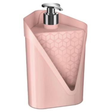 Imagem de Dispenser Click Para Pia 500 Ml Com Porta Esponja Resistente Para Cozi