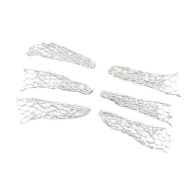Imagem de menolana 6x Bolsos para mesa de bilhar, rede de bilhar, bolsa de proteção, rede, bolsa de treinamento resistente, bolsos de malha para mesa de bilhar e sinuca, Branco
