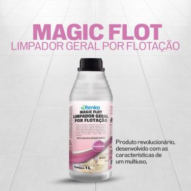Imagem de Detergente Limpador Estofados Carpetes Magic Flot - Renko, 1 Litro