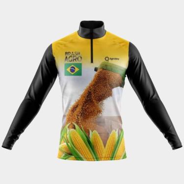 Imagem de Camisas agro zíper novas - Way, Agro amarela, M