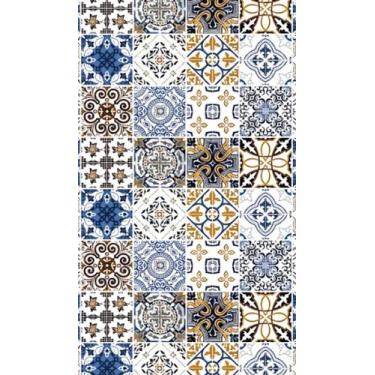 Imagem de Papel de Parede Adesivo para Banheiro Cozinha Azulejo Português AZ 06 