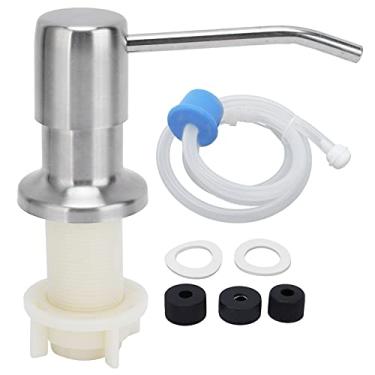 Imagem de Kit de Dispensador de Sabão de Pia 304 Bomba de Dispensador de Sabão de Bancada de Aço Inoxidável Com Tubo de Extensão de 45in