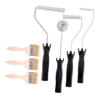 Imagem de ＡＷＨＡＯ Rolo de fibra de vidro, ferramenta para remoção de bolhas, rolo de remo com escovas de detalhes para barco