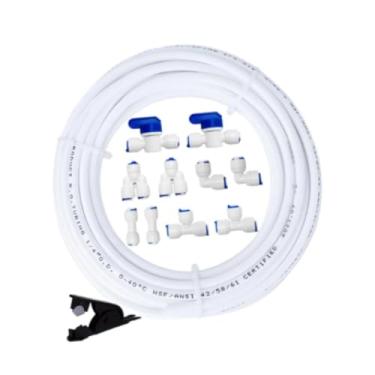 Imagem de Ｂｅｓｇａ Kit de linha de água para refrigerador, encaixe de filtro, máquina de gelo, conexões rápidas, conector de refrigerador portátil, conector de tubo de, Tubo 10m