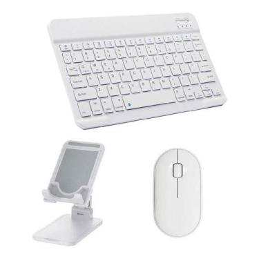 Imagem de Teclado Abnt2 Suporte Mouse Para Tab A7 S6 S7 Lite iPad 9 10 - NoBrand