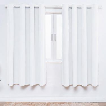 Imagem de Cortina Microfibra Branca 2 Metros Quarto Infantil