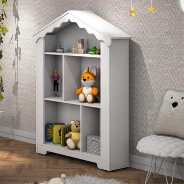 Imagem de Casinha Infantil Organizadora Clara 100% Mdf Brinquedoteca