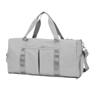 Imagem de Bolsa De Academia Impermeável Alça Transversal Unissex Mala Com Divisórias Espaçosa Fitness Leve e Resistente Capacidade 30 Litros PREMIUM DUPIN (CINZA)