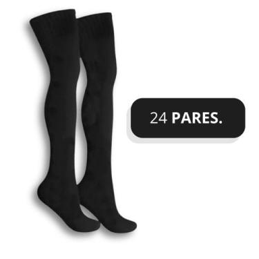 Imagem de Kit 24 Pares Meião Futebol Kx 39/43 Poliamida Acima Joelho - Kanxa, Pr