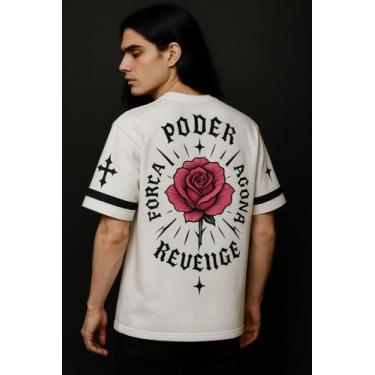 Imagem de Camiseta Streetwear Oversized Masculina poder - swagon, M