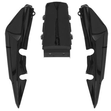 Imagem de Rabeta Kit 3 Peças Cromo Forte Moto Honda Titan 150 2004 À 2008, PRETO