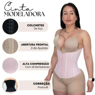 Imagem de Cinta Modeladora Alta Compressão 20 Barbatanas - Fanáticos Por Cintas,