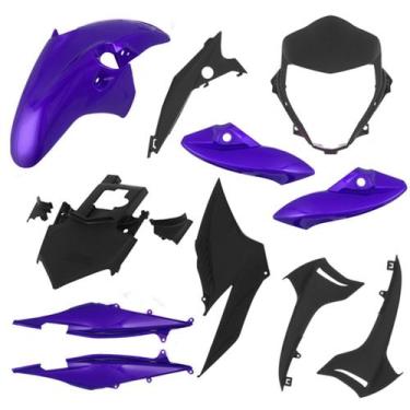 Imagem de Kit Carenagem 9 Peças Cromo Forte Moto Honda CB 300R 2010 2011 2012 Su