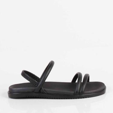 Imagem de Sandália Flatform Moleca 5502101 Preto, Preto, 16143, 37