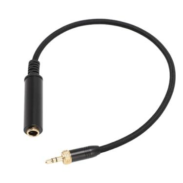 Imagem de 6,35 mm fêmea a 3,5 mm Adaptador masculino 1/4 a 1/8 Adaptador de som estéreo Conectores banhados a ouro para nylon de bronze para piano de guitarra amplificador