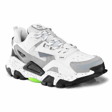 Imagem de Tênis Skate Trek Efeito Refletivo Original Urbano Casual Qix, Odbranco