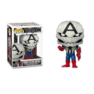 Imagem de Funko Pop! Marvel Venom 856 Poison Captain America Exclusive Venomized Bobblehead