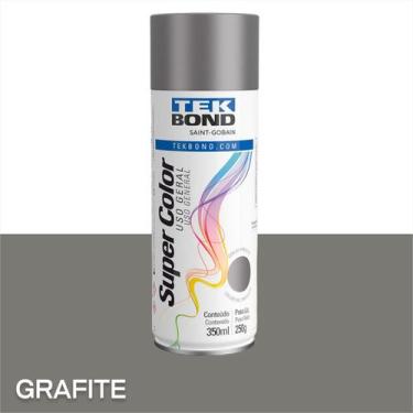 Imagem de Tinta Spray Tek Bond Secagem Rápida 350ml Kit 3, Grafite