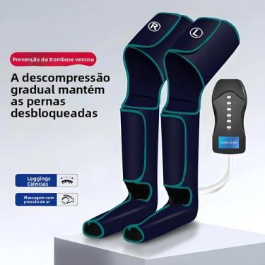 Imagem de Massageador Elétrico De Pernas Por Ondas De Ar Com Pressão Nos Pés Par
