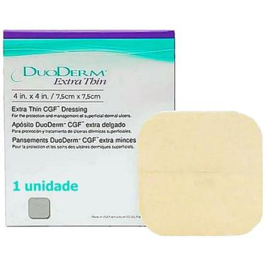 Imagem de Curativo Hidrocolóide DuoDerm Extra Fino Convatec - 7,5cm x 7,5cm - un
